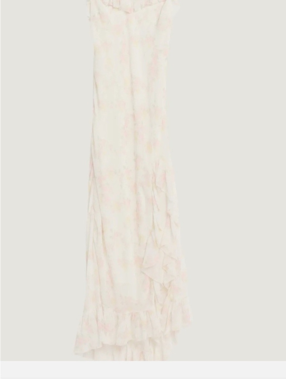 Love shack fancy Ivory Ruffle-Trim Floral  Dress - new w tags size 4